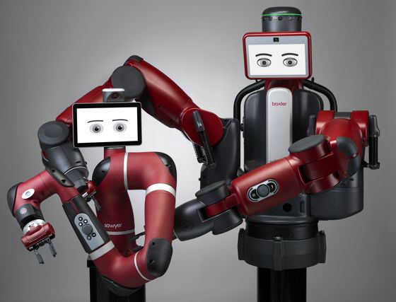 les robots collaboratifs Sawyer et Baxter tournent sur la même plateforme évolutive et compatible ROS Intera