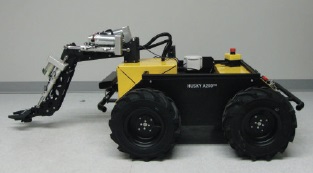 Husky A200 UGV mobile base can interface with industrial type of robotic arms