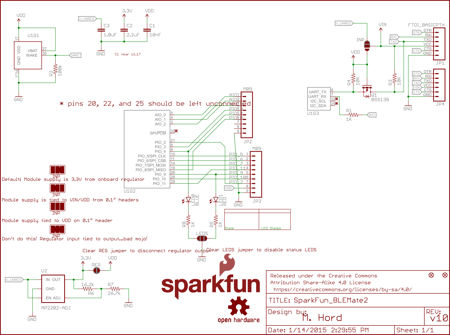Sparkfun BLE Mate 2 - BC118 schematics