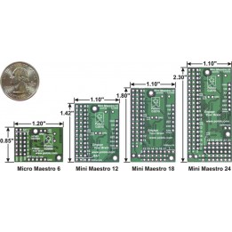 Contrôleur USB de servomoteurs Mini Maestro 18