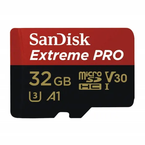 Carte Mémoire microSDHC SanDisk Extreme PRO 32 Go avec adapteur SD pour carte Nvidia et Raspberry Pi Carte Mémoire microSDHC SanDisk Extreme PRO 32 Go avec adapteur SD pour carte Nvidia et Raspberry Pi