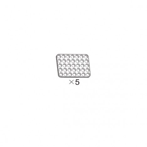 5er-Pack weiße OLLO-Platten 5x7