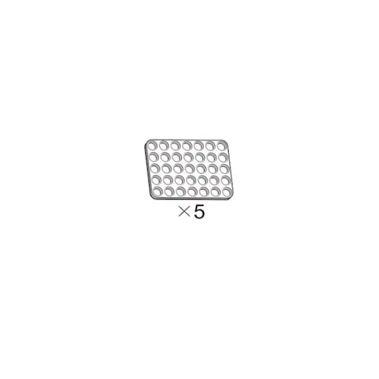 5er-Pack weiße OLLO-Platten 5x7 5er-Pack weiße OLLO-Platten 5x7