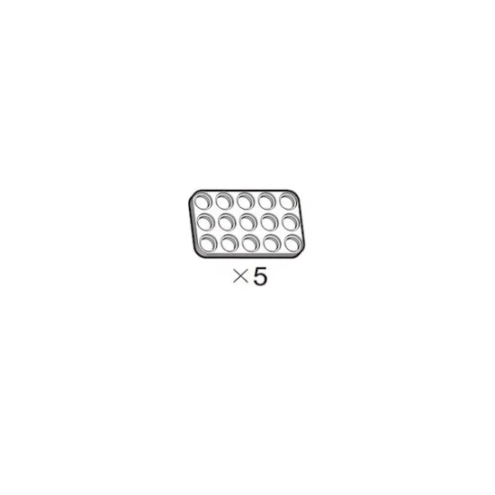 5er-Pack weiße OLLO-Platten 3x5 5er-Pack weiße OLLO-Platten 3x5