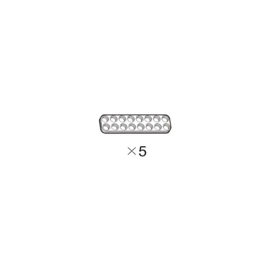 5 plaques OLLO blanche 2x8 5 plaques OLLO blanche 2x8