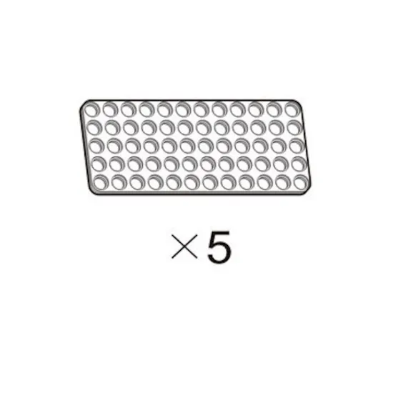 Plaque OLLO 5x12 blanche (5 pièces) Plaque OLLO 5x12 blanche (5 pièces)