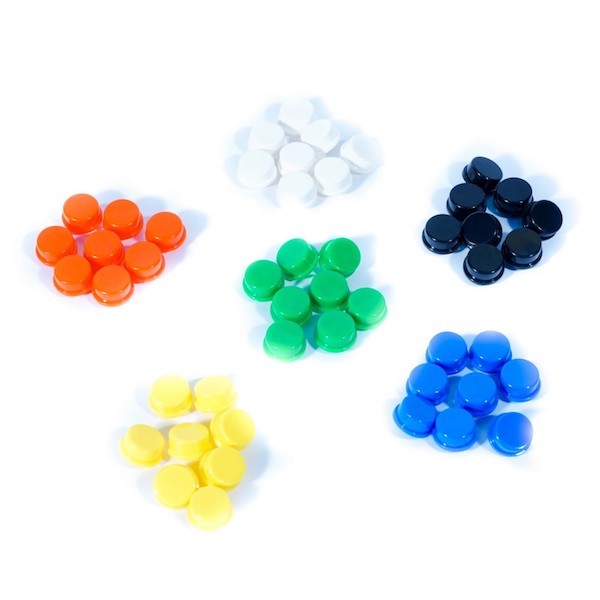 Colored button caps pack for MAKERbuino