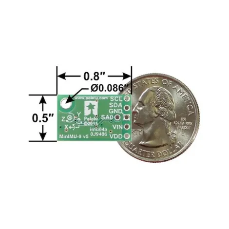 MinIMU-9 v5 Gyro, Accelerometer and Compass MinIMU-9 v5 Gyro, Accelerometer and Compass