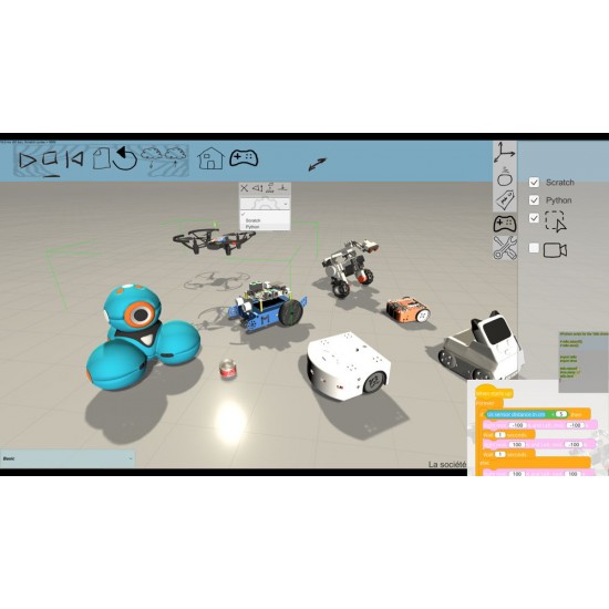 Miranda: simulation software for educational robots