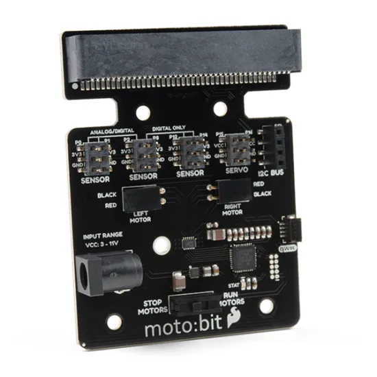 Carte d'extension moto:bit pour micro:bit (Qwiic) Carte d'extension moto:bit pour micro:bit (Qwiic)