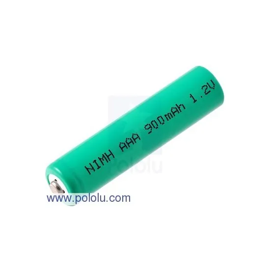 Batterie rechargeable Pololu NiMH AAA 1.2V, 900 mAh Batterie rechargeable Pololu NiMH AAA 1.2V, 900 mAh