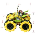 Wonder Rugged Car Kit pour micro:bit - Version jaune (carte micro:bit non incluse) Wonder Rugged Car Kit pour micro:bit - Version jaune (carte micro:bit non incluse)