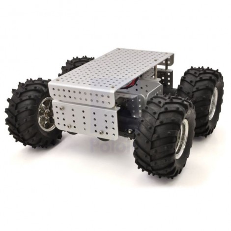 4 wheels drive robotic chassis with gripper arm