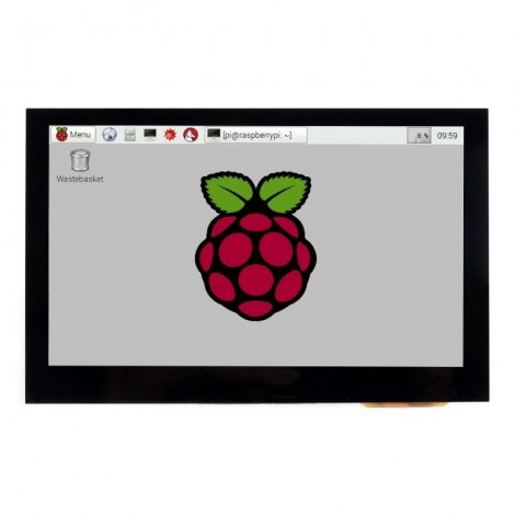 Écran tactile capacitif de 4,3 pouces pour Raspberry Pi, DSI Interface, 800×480