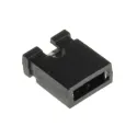 Cavalier de court-circuitage au pas de 2.54mm Noir, 2 contacts Cavalier de court-circuitage au pas de 2.54mm Noir, 2 contacts