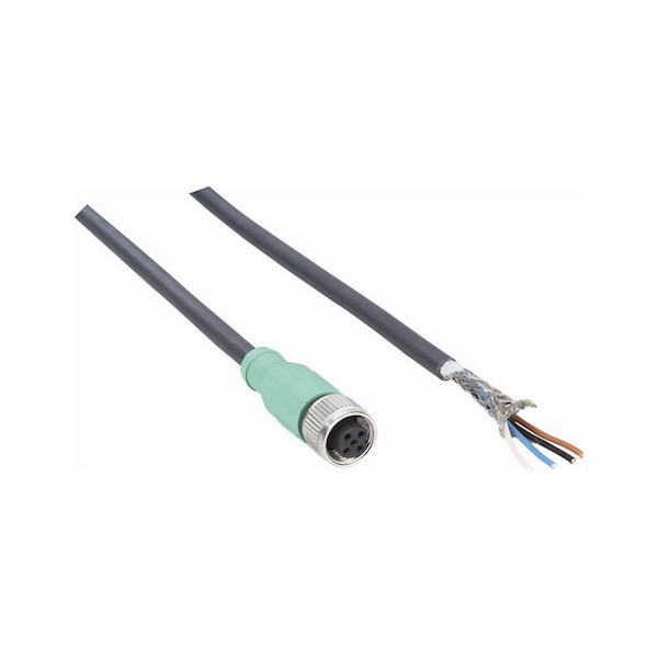 M12 power cable with 4 pins, for Sick LMS100, LMS111 and TIM551 laser scanner, 5 m