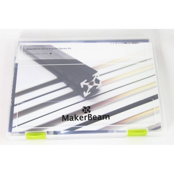 MakerBeam Premium Starter Kit - Nero (alluminio anodizzato)