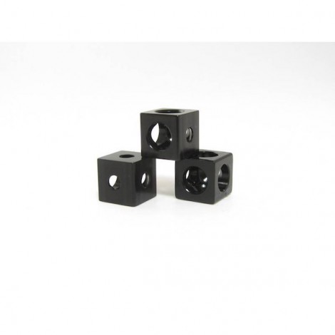 Cubi angolari MakerBeam - nero (x12)