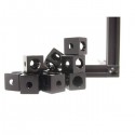 Corner cubes black for MakerBeam (x12)
