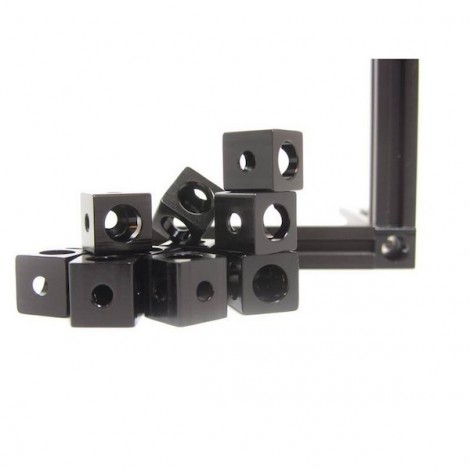 Cubes d'angle MakerBeam - noir (x12)
