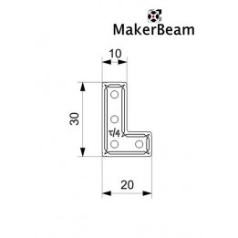 Equerre MakerBeam en L-90° (x12)