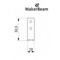 Squadra MakerBeam per angolo L-90° (x12)