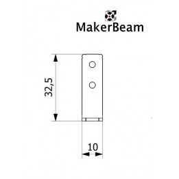 Equerre MakerBeam pour coin en L-90° (x12)