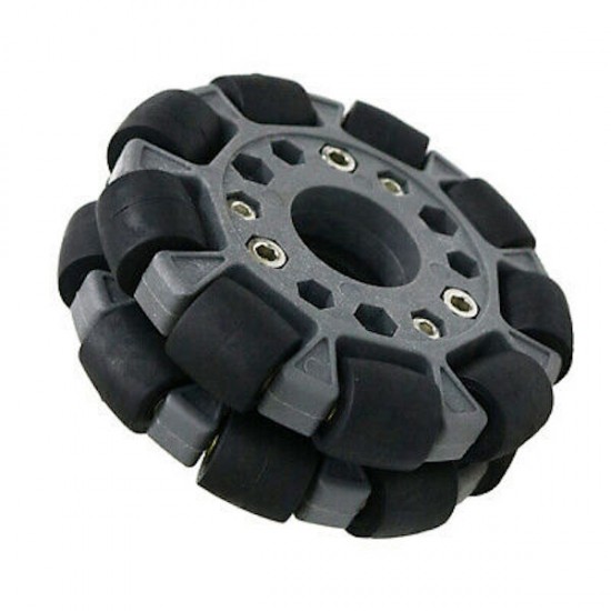 100MM Double Nylon-Rubber omniwheel (with bearing rollers)