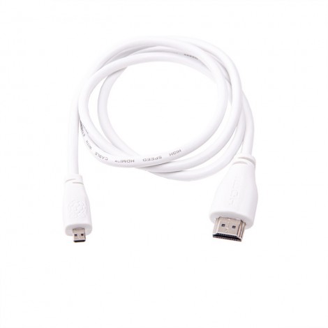 Raspberry Pi 4 Micro-HDMI to Standard HDMI 1 m Official Cable