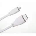 Câble HDMI - micro HDMI 1m Officiel pour Raspberry Pi 4 (blanc)