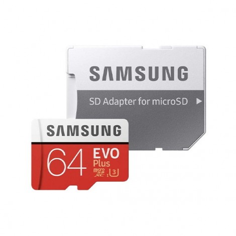 Carte SD Samsung 64 Go Evo Plus UHS 3 avec adaptateur pour Raspberry Pi et Nvidia Jetson