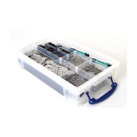 OpenBeam - Profilo in alluminio 15x15 mm OpenBeam Precut Kit in-a-box Nero