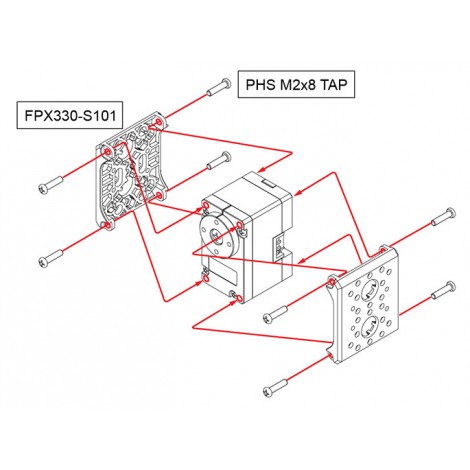 FPX330-S101 – Frame for Dynamixel X330