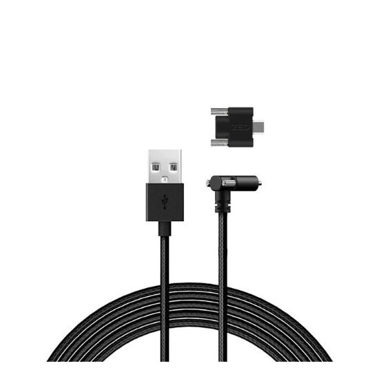 ZED 2i - Câble USB 3.0 Type-C avec Angle Droit et Verrouillage à Double Vis