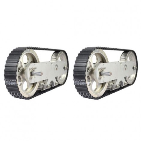 Set of Large Tracked Wheels - 2 Pieces