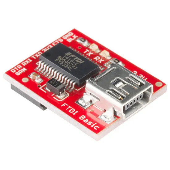 Platine de Déploiement FTDI 3,3V avec connecteur 6 broches Platine de Déploiement FTDI 3,3V avec connecteur 6 broches