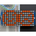 Matrice de Led 6x8 + Backpack - Ultra Bright Square Amber LEDs