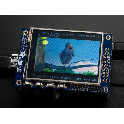 PiTFT – Displaymodul TFT 320 x 240 2,8’’ + Touchscreen für Raspberry Pi