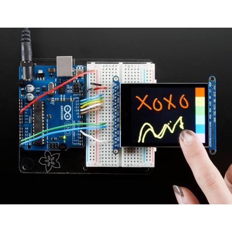Ecran capacitif couleurs 2.8" TFT LCD avec carte et socket MicroSD