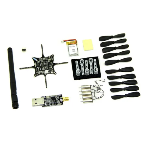 Kit Crazyfly Nano Quadcopter 10-DOF avec Crazyradio (BC-CFK-02-B) Kit Crazyfly Nano Quadcopter 10-DOF avec Crazyradio (BC-CFK-02-B)