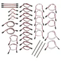 Assortiment de cable d'extension 3-broches Assortiment de cable d'extension 3-broches