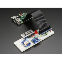 Pi Cobbler Plus montiert – GPIO-Flachkabel für Raspberry Pi B+/A+/Pi2