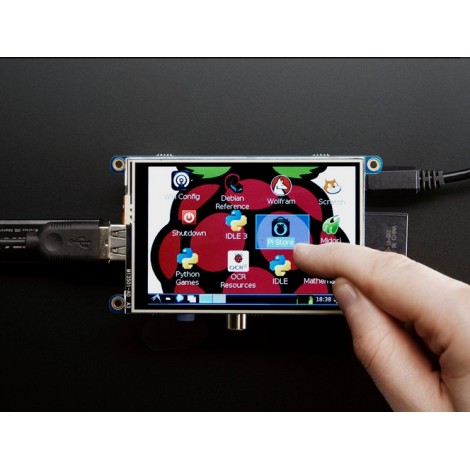 PiTFT – Displaymodul TFT 480 x 320 3.5" + Touchscreen für Raspberry Pi