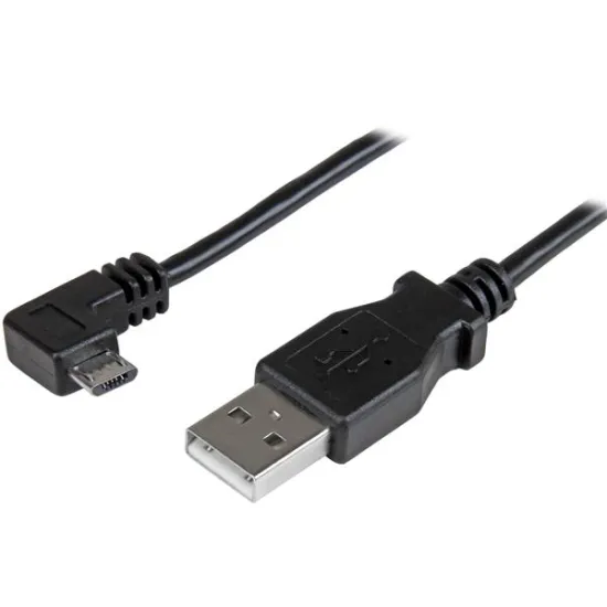 Câble USB A vers Micro B coudé à angle droit 30 cm Câble USB A vers Micro B coudé à angle droit 30 cm