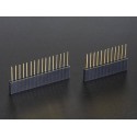12 and 16-pin Stackable Headers for Feather Board