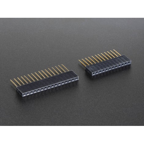 Connecteurs empilables 12 et 16 pins pour carte Feather