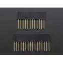 Stapelbare Buchsenleiste mit 12 und 16 Klemmen für die Feather Platine Stapelbare Buchsenleiste mit 12 und 16 Klemmen für die Feather Platine