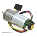 Moteur CC Métal Pololu 25Dx54L avec réducteur 75:1 et encodeur Moteur CC Métal Pololu 25Dx54L avec réducteur 75:1 et encodeur