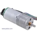 Moteur CC Métal Pololu 25Dx54L avec réducteur 75:1 et encodeur Moteur CC Métal Pololu 25Dx54L avec réducteur 75:1 et encodeur
