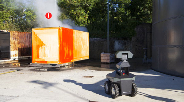 Robot de surveillance extérieur GR100 - Sécurité